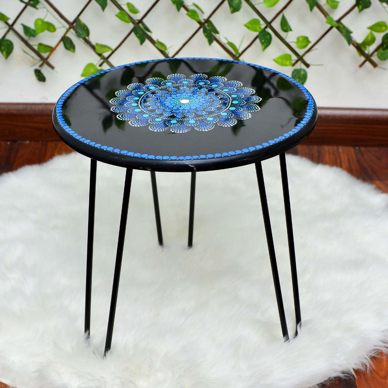 Blue Myst Hairpin Table - waseeh.com