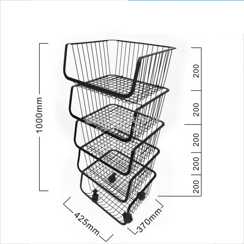 Metal Vegi Organizer Trolley - waseeh.com