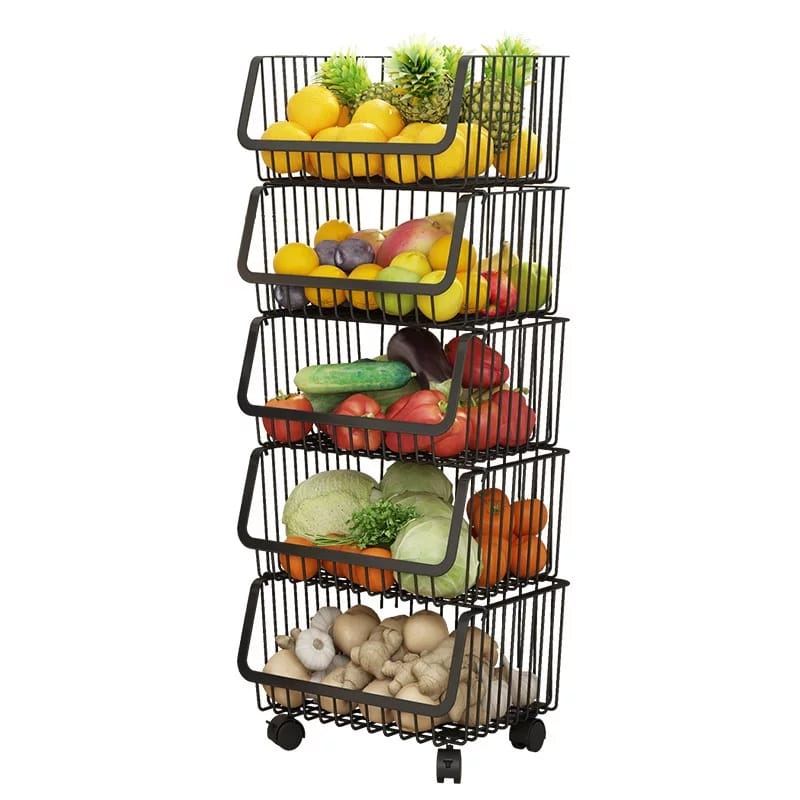 Metal Vegi Organizer Trolley - waseeh.com