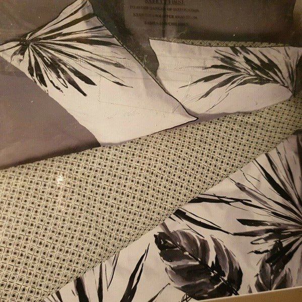 Palm Leaves Duvet Cover - 3pcs - waseeh.com