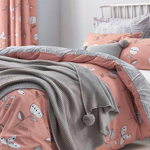 Winter Flower Duvet Cover - 3Pcs - waseeh.com