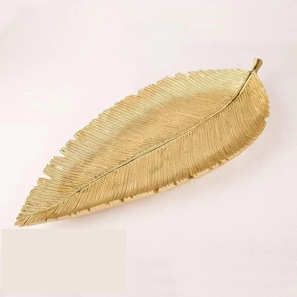 Aureate Leaf Tray - waseeh.com