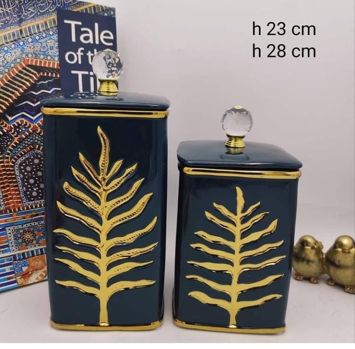 Autumn Leaf Jar (Set of 2 ) - waseeh.com