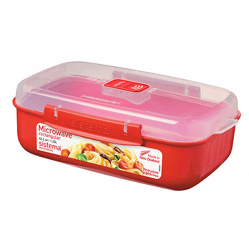 Rectangular Microwave Containers Microwave 1.25L Rectangular Container – Azhaan Online Store