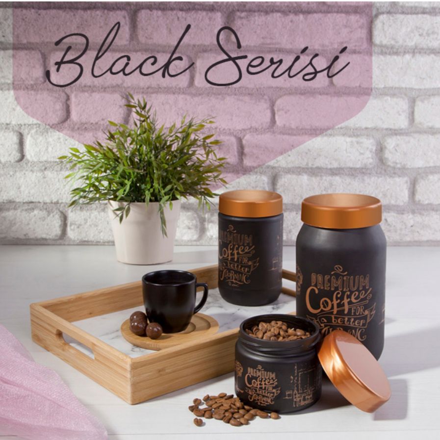 Sarina Coffee Jar (Set of 3) - waseeh.com