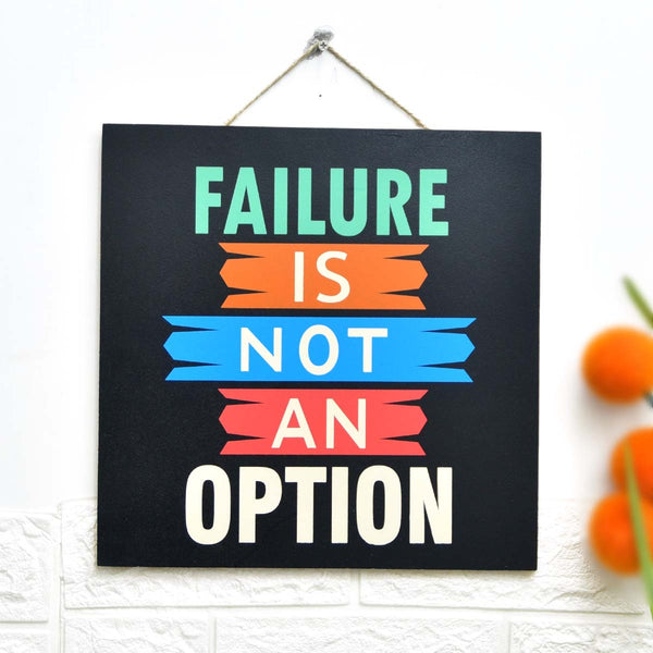 Wall "Failure Option" Caption Decor - waseeh.com