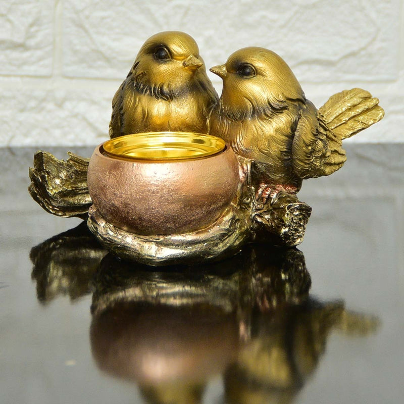 Golden Birds Candle Tree - waseeh.com