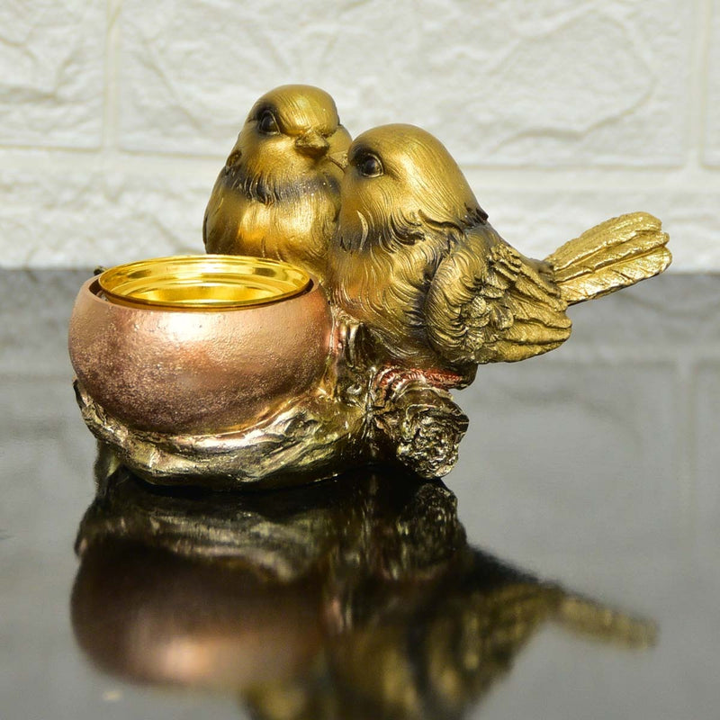 Golden Birds Candle Tree - waseeh.com