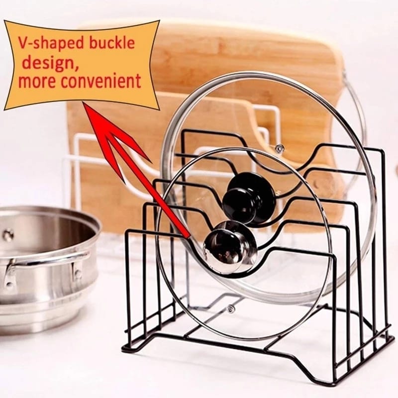 Metal Pot Lid Holder - waseeh.com