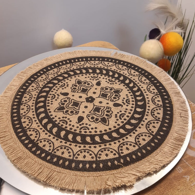 Jute Table Mats (Pack of 6) - waseeh.com