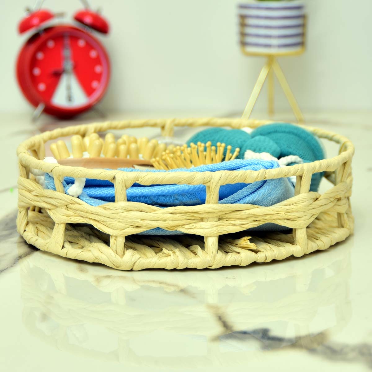 Luxury Bath Gift Set (Round Basket) - waseeh.com