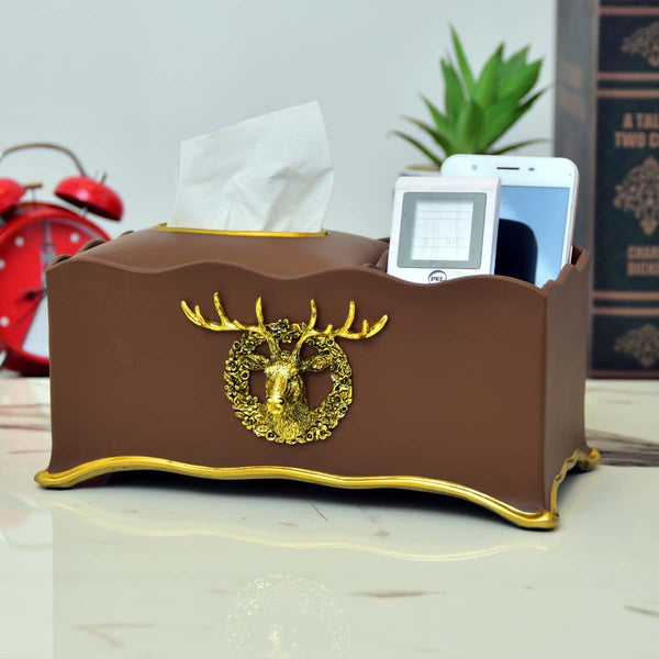 Vintage Risen Deer Tissue Holder - waseeh.com