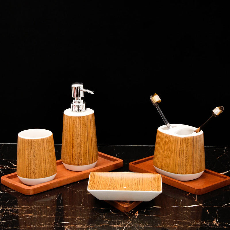 Woody Convas Bathroom Set - waseeh.com