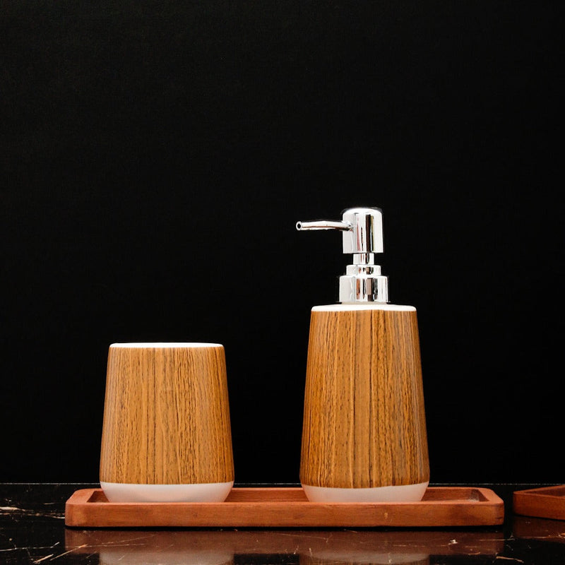 Woody Convas Bathroom Set - waseeh.com