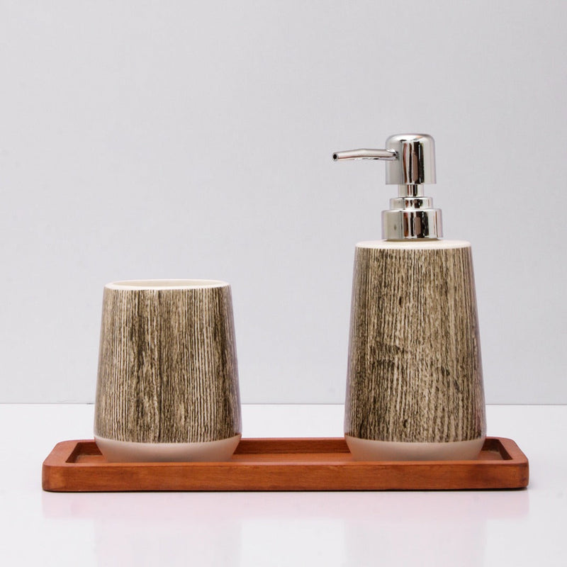 Woody Convas Bathroom Set - waseeh.com