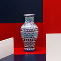 Rest Nest felicity Vase-Blue pottery - waseeh.com