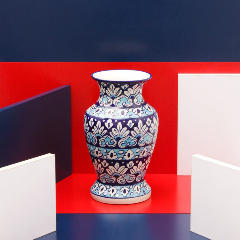 Early Adorna felicity Vase-Blue pottery - waseeh.com