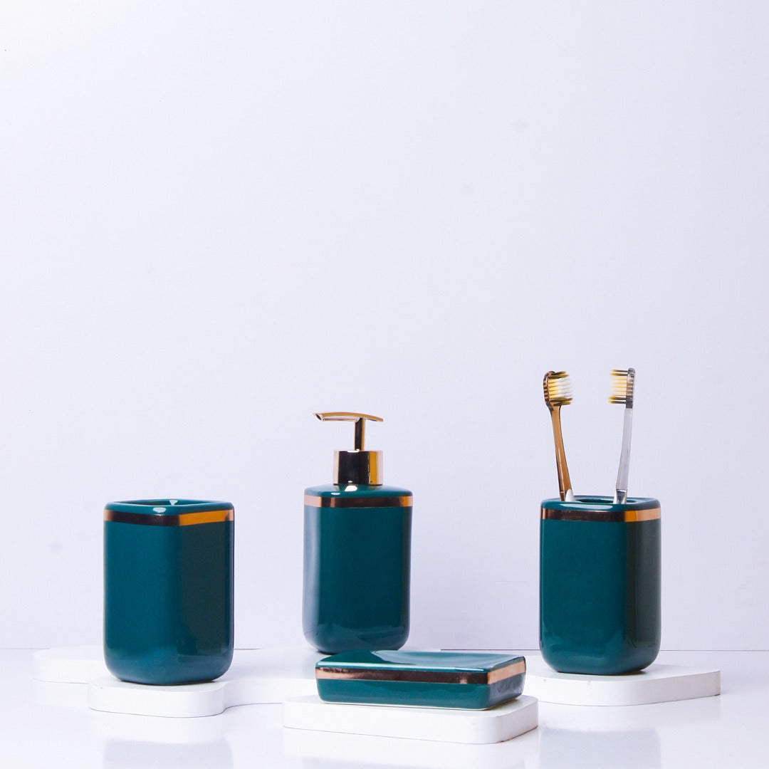 Golden Stripped Bathroom Set - waseeh.com