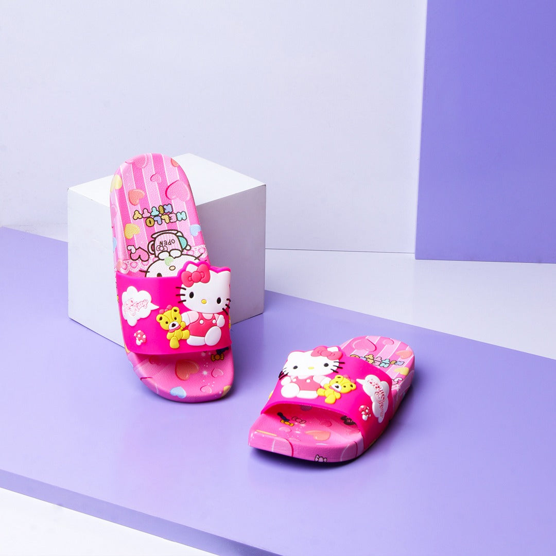 Hello Kitty Kids Slippers (Pink) - waseeh.com