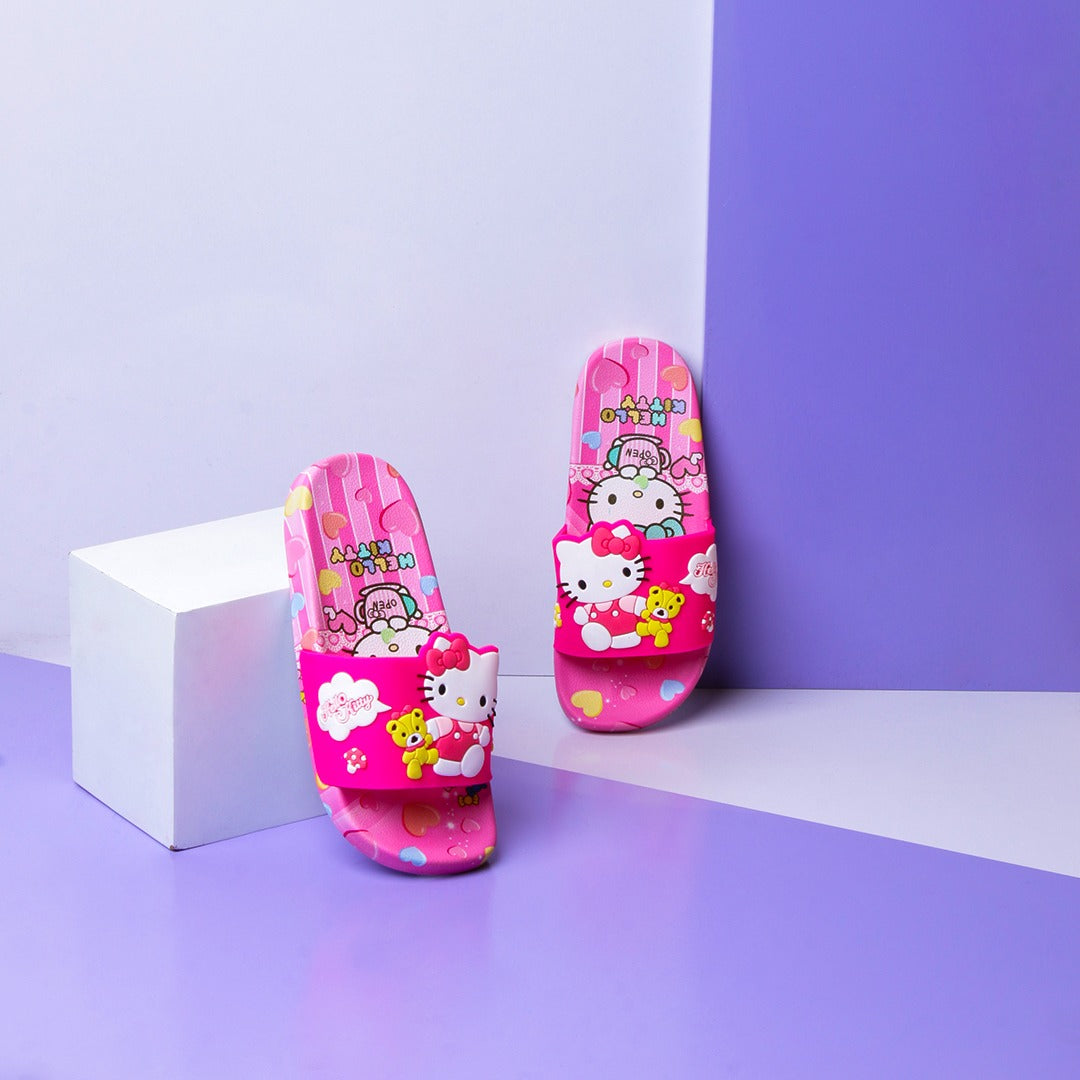 Hello Kitty Kids Slippers (Pink) - waseeh.com