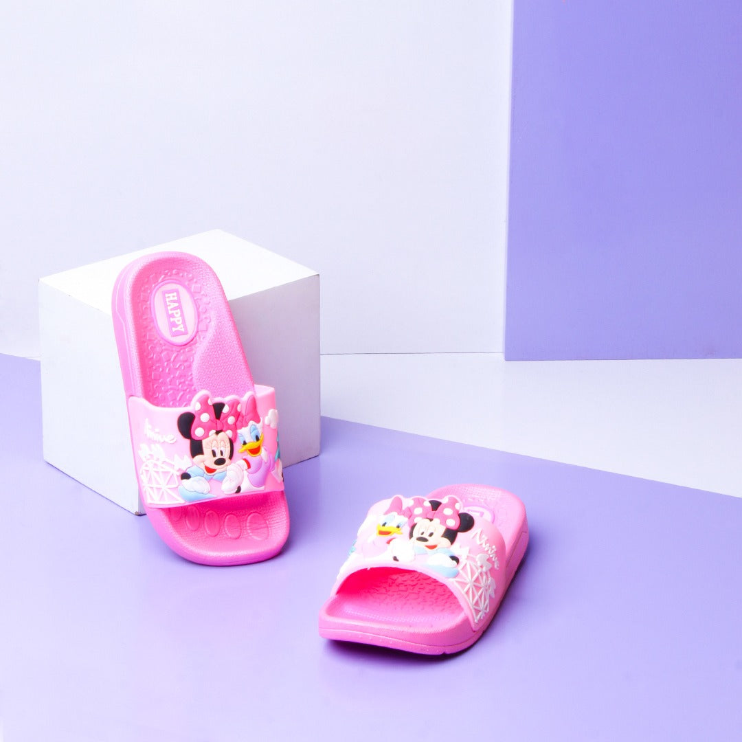 Mickey & Chik Kids Slippers (Pink) - waseeh.com