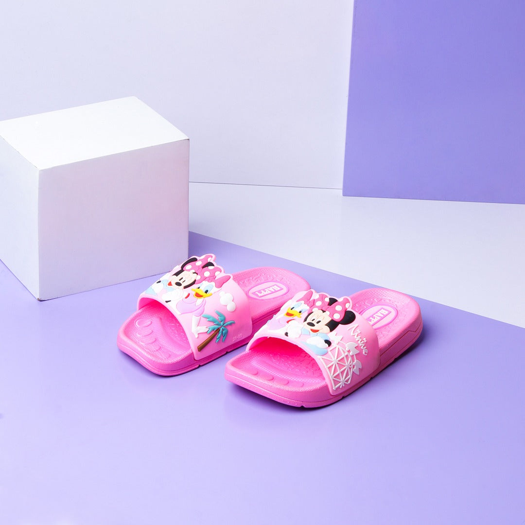 Mickey & Chik Kids Slippers (Pink) - waseeh.com