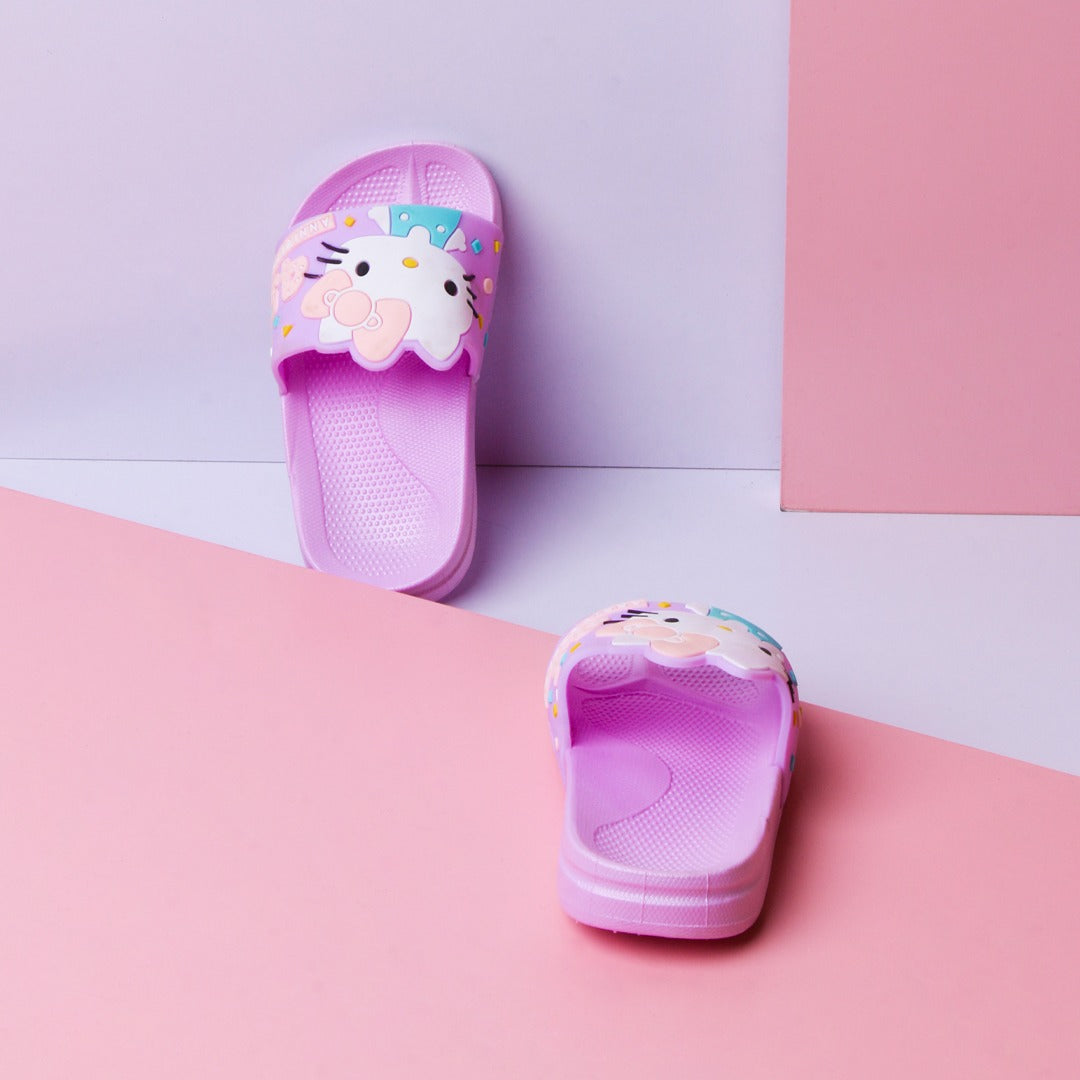 Mini Hello Kitty Kids Slippers (Purple) - waseeh.com