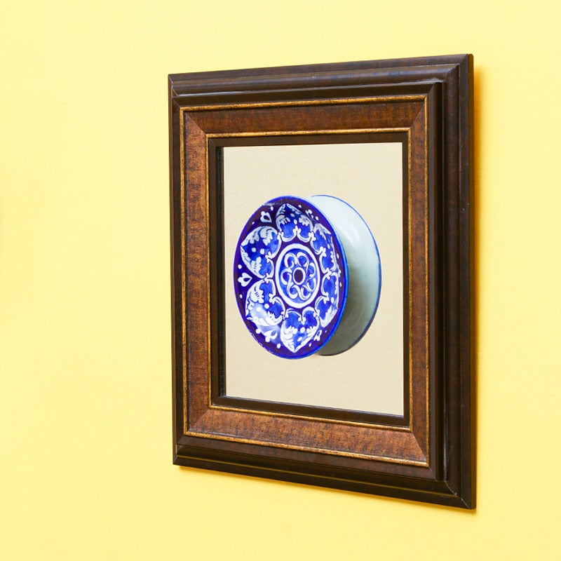 Antique felicity Frame-Blue pottery - waseeh.com