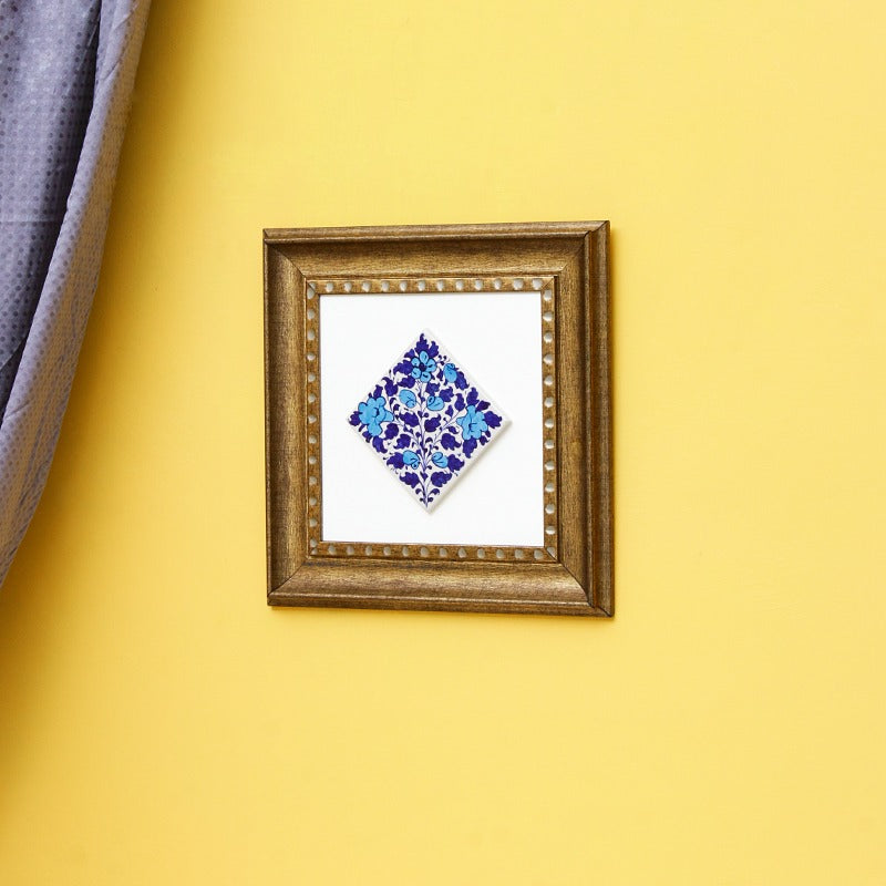 Antique felicity Frame-Blue pottery - waseeh.com