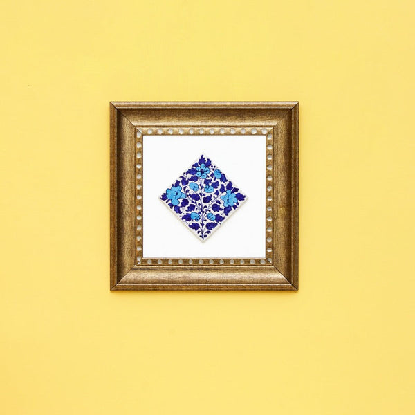 Antique felicity Frame-Blue pottery - waseeh.com