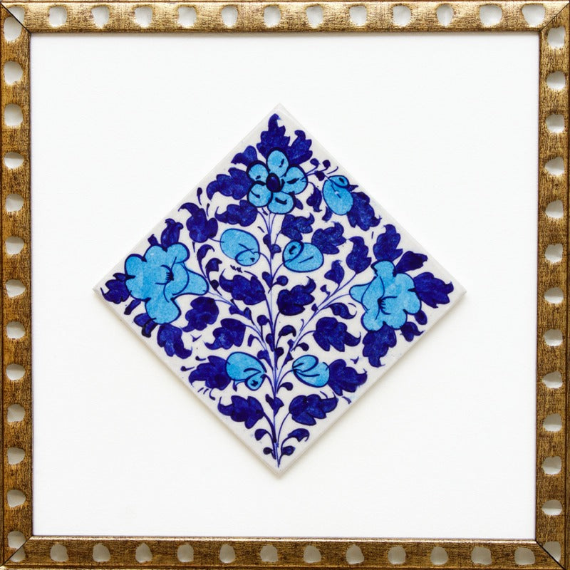 Antique felicity Frame-Blue pottery - waseeh.com