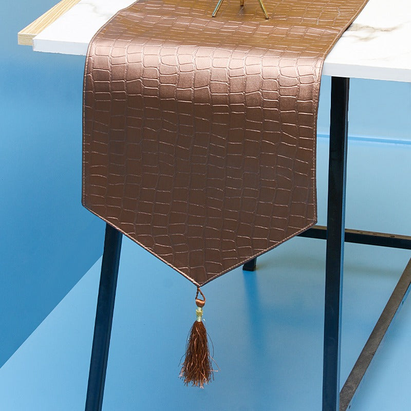 Leather Cruise Table Runner - waseeh.com