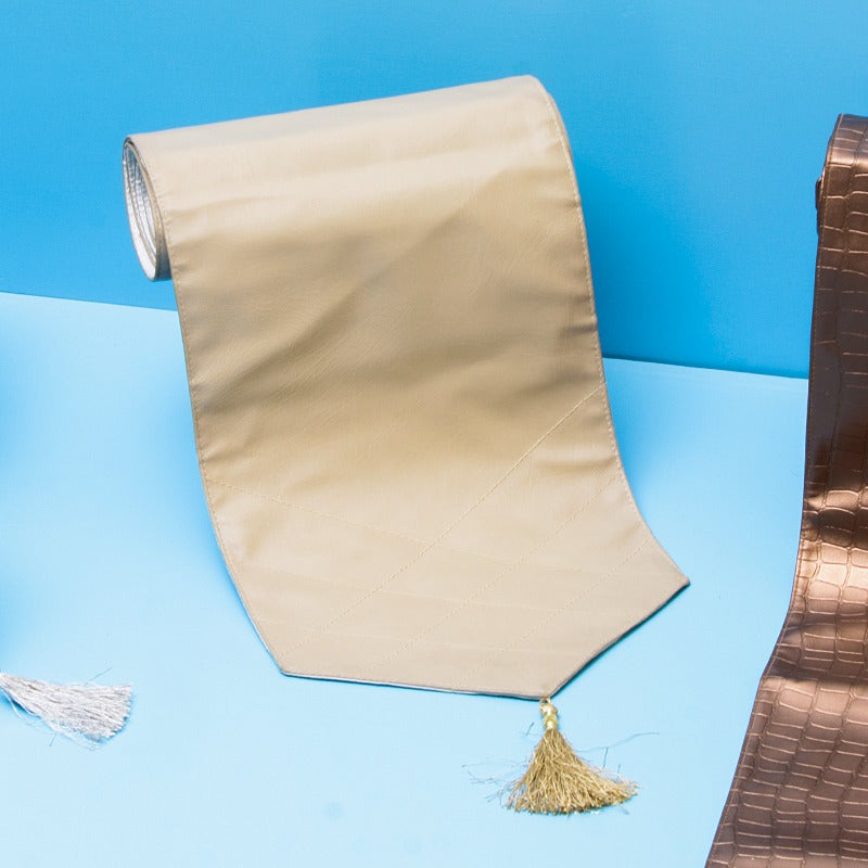 Leather Cruise Table Runner - waseeh.com