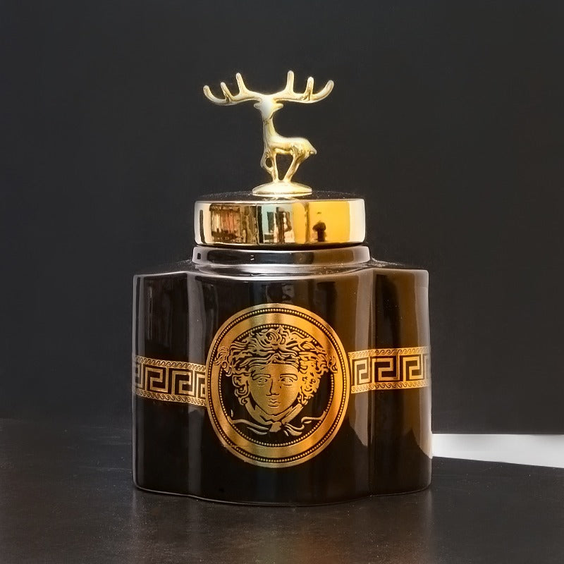 Golden Stag Candy Jar - waseeh.com