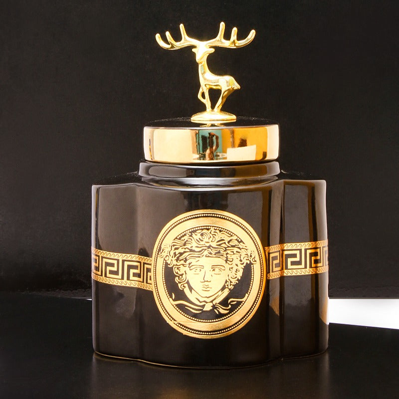 Golden Stag Candy Jar - waseeh.com