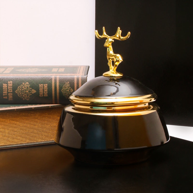 Golden Stag Candy Jar - waseeh.com