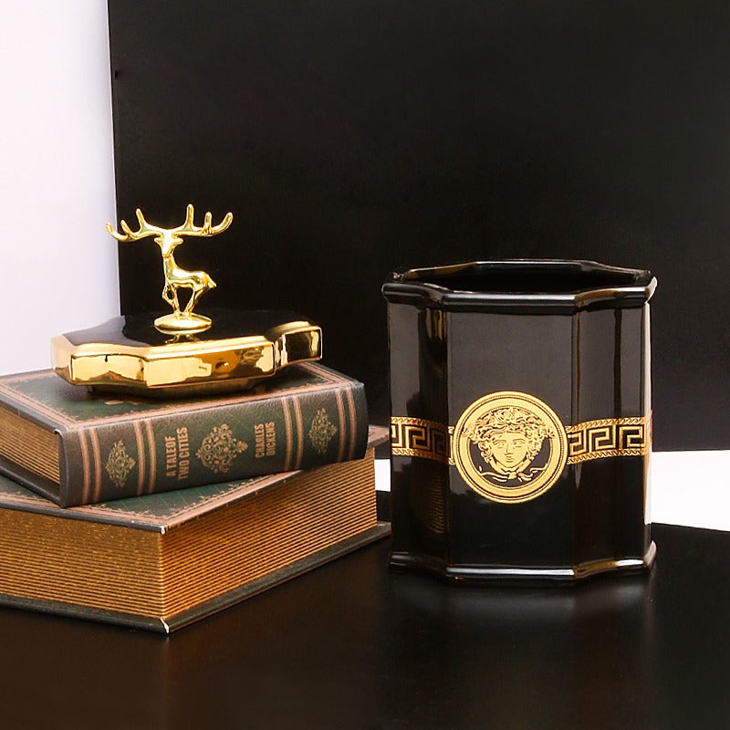 Golden Stag Candy Jar - waseeh.com