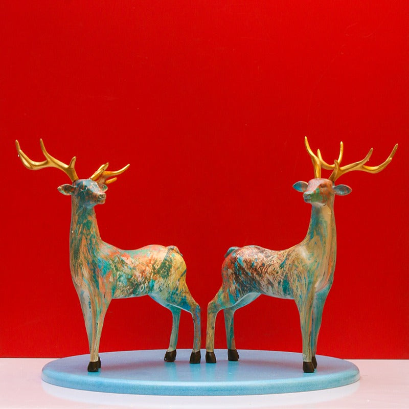 Nordic Deer Pattern Sculpture - waseeh.com