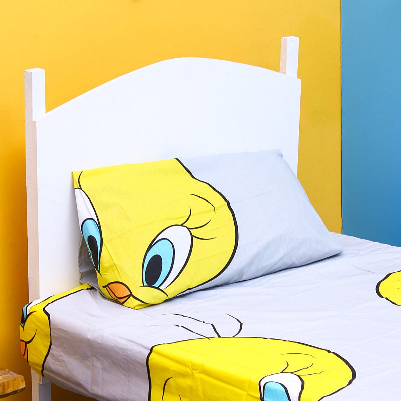 Happy Chick "Facey" Bedsheet - waseeh.com