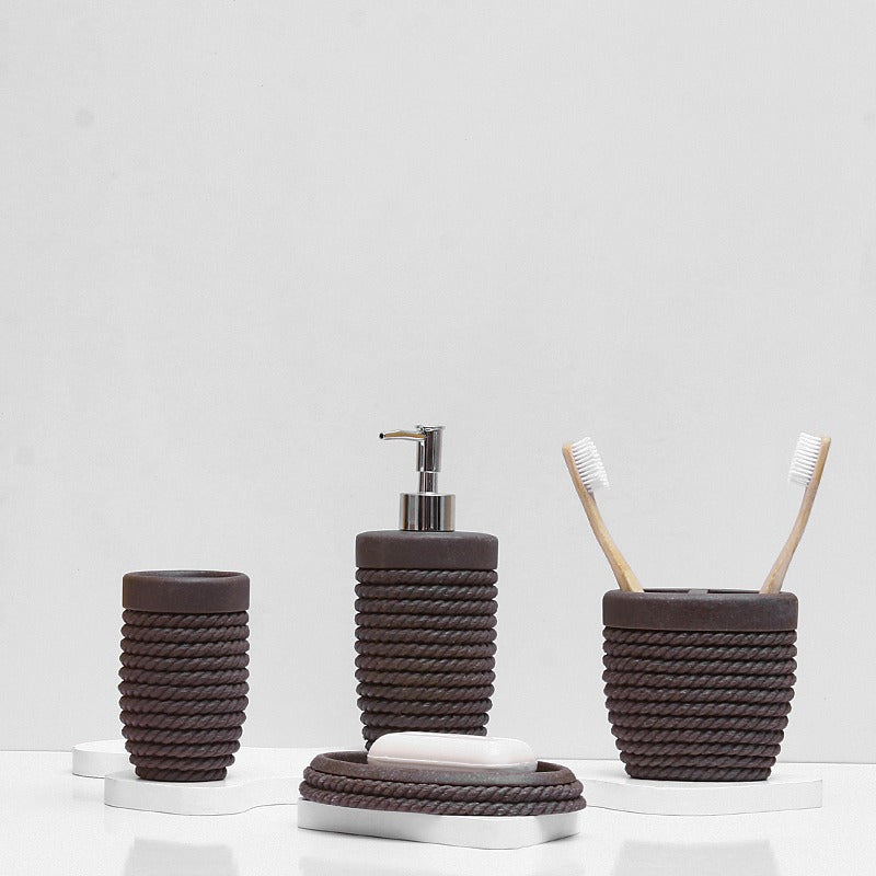 Rope Round Bathroom Set - waseeh.com