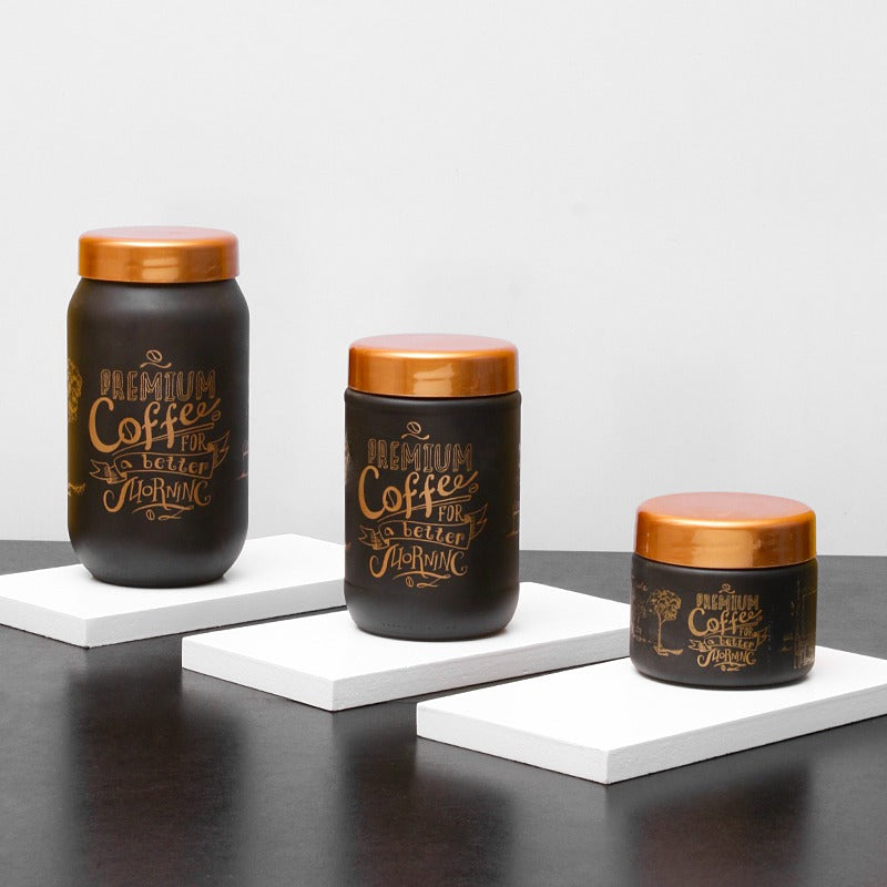 Sarina Coffee Jar (Set of 3) - waseeh.com