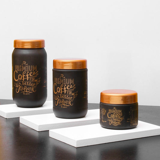 Sarina Coffee Jar (Set of 3) - waseeh.com