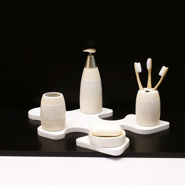 Creamy White Bathroom Set - waseeh.com