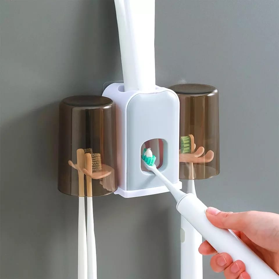 Toothpaste Dispenser With Toothbrush Holder - waseeh.com