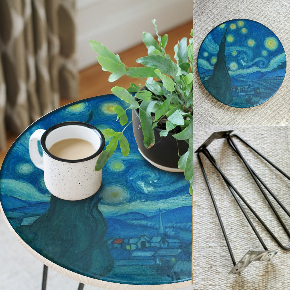 Comic Universe Art Living Lounge Center Coffee Side Hairpin Table - waseeh.com