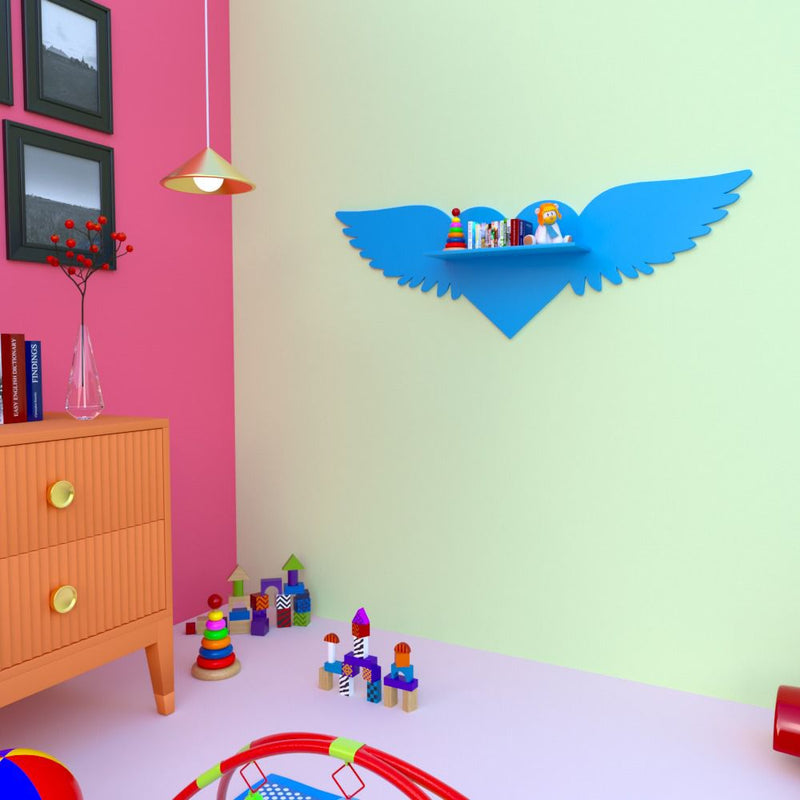 Flying Heart Girls Boys Bedroom Floating Organizer Shelve Decor - waseeh.com