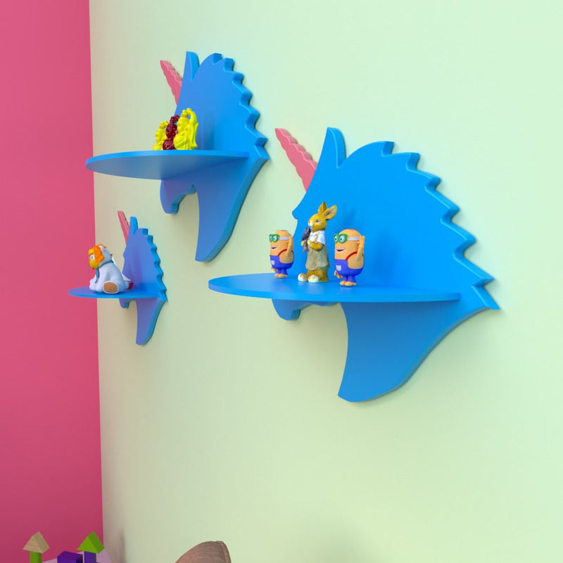 Unicorn Kids Bedroom Floating Organizer Shelves Decor (Set of 3) - waseeh.com