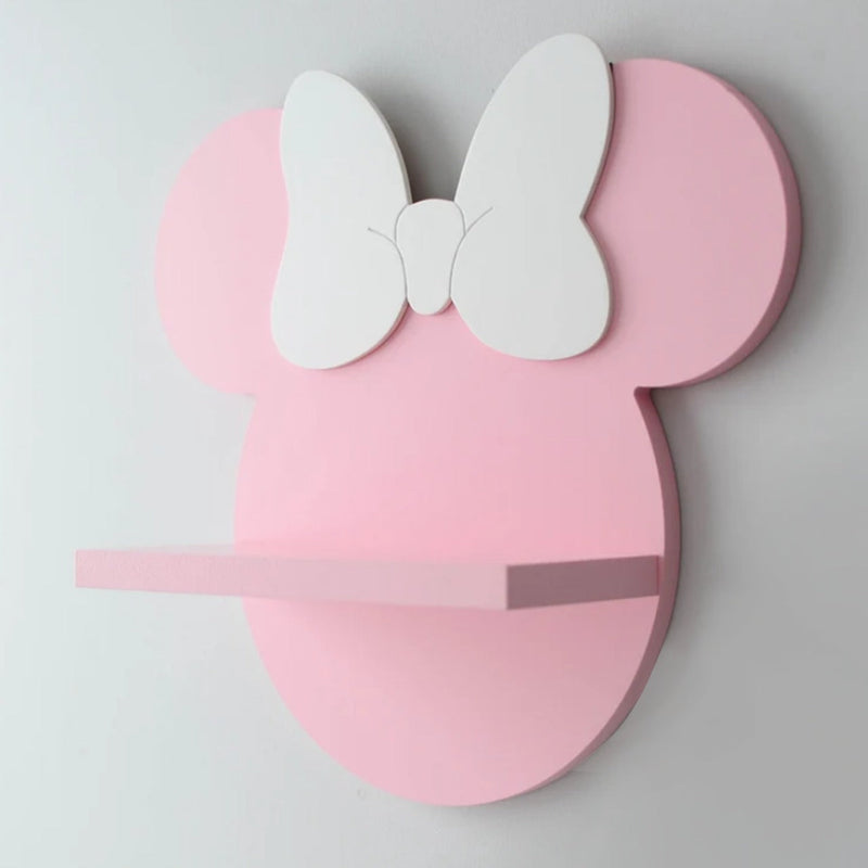 Minnie Mouse Kids Bedroom Floating Shelve Decor - waseeh.com