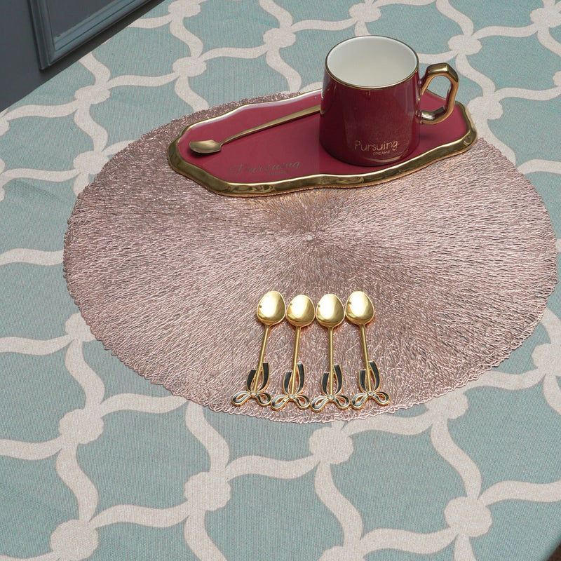 Bronzy Table Toppie (Round) - waseeh.com