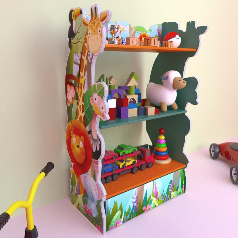 Jungle Jame Children Bookcase Organizer Rack - waseeh.com